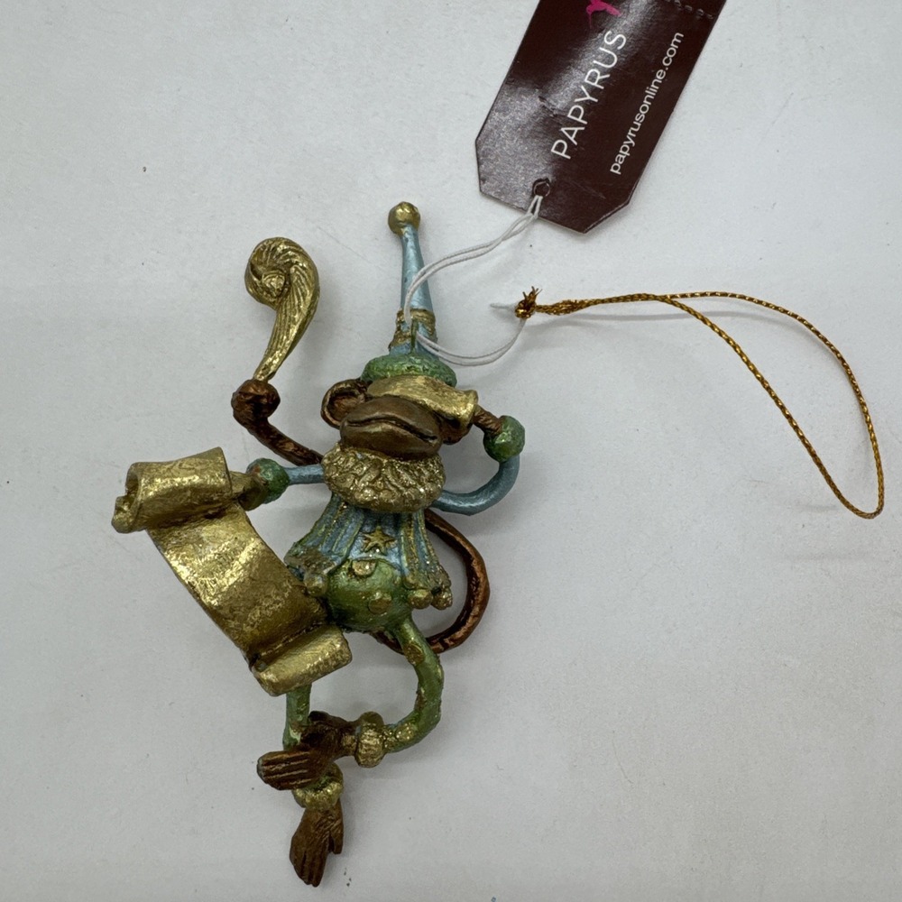 Papyrus‎ Ornament Monkey Covering Eyes New With Tags